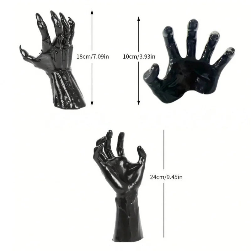 Creeping Hand Wall Sconce | Gothic Lighted Candle Holder Halloween Décor