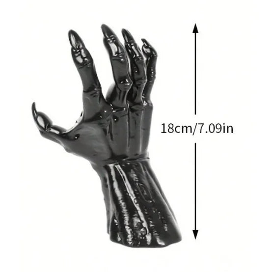 Creeping Hand Wall Sconce | Gothic Lighted Candle Holder Halloween Décor