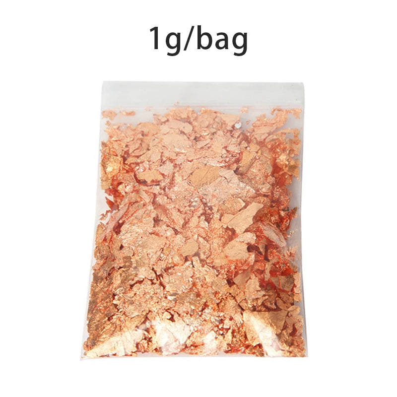 Gold Foil Wax Flakes for Candle Making — 2g DIY Candle Decoration & Craft Supplies