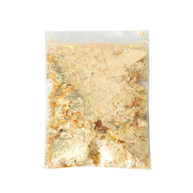 Gold Foil Wax Flakes for Candle Making — 2g DIY Candle Decoration & Craft Supplies