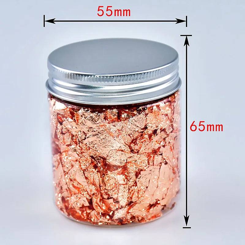 Gold Foil Wax Flakes for Candle Making — 2g DIY Candle Decoration & Craft Supplies