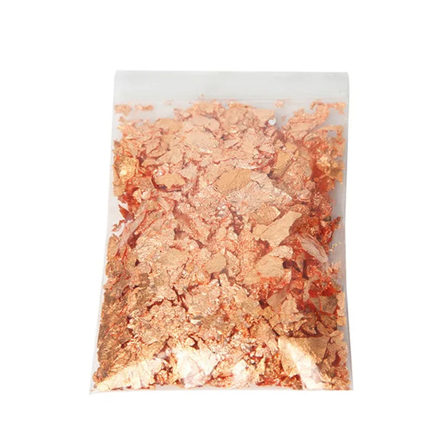 Gold Foil Wax Flakes for Candle Making — 2g DIY Candle Decoration & Craft Supplies