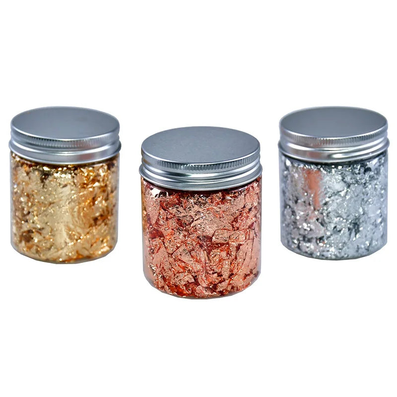 Gold Foil Wax Flakes for Candle Making — 2g DIY Candle Decoration & Craft Supplies