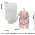 Rose Couple Candle Mold — Romantic Wedding & Valentine's Day Silicone Mold