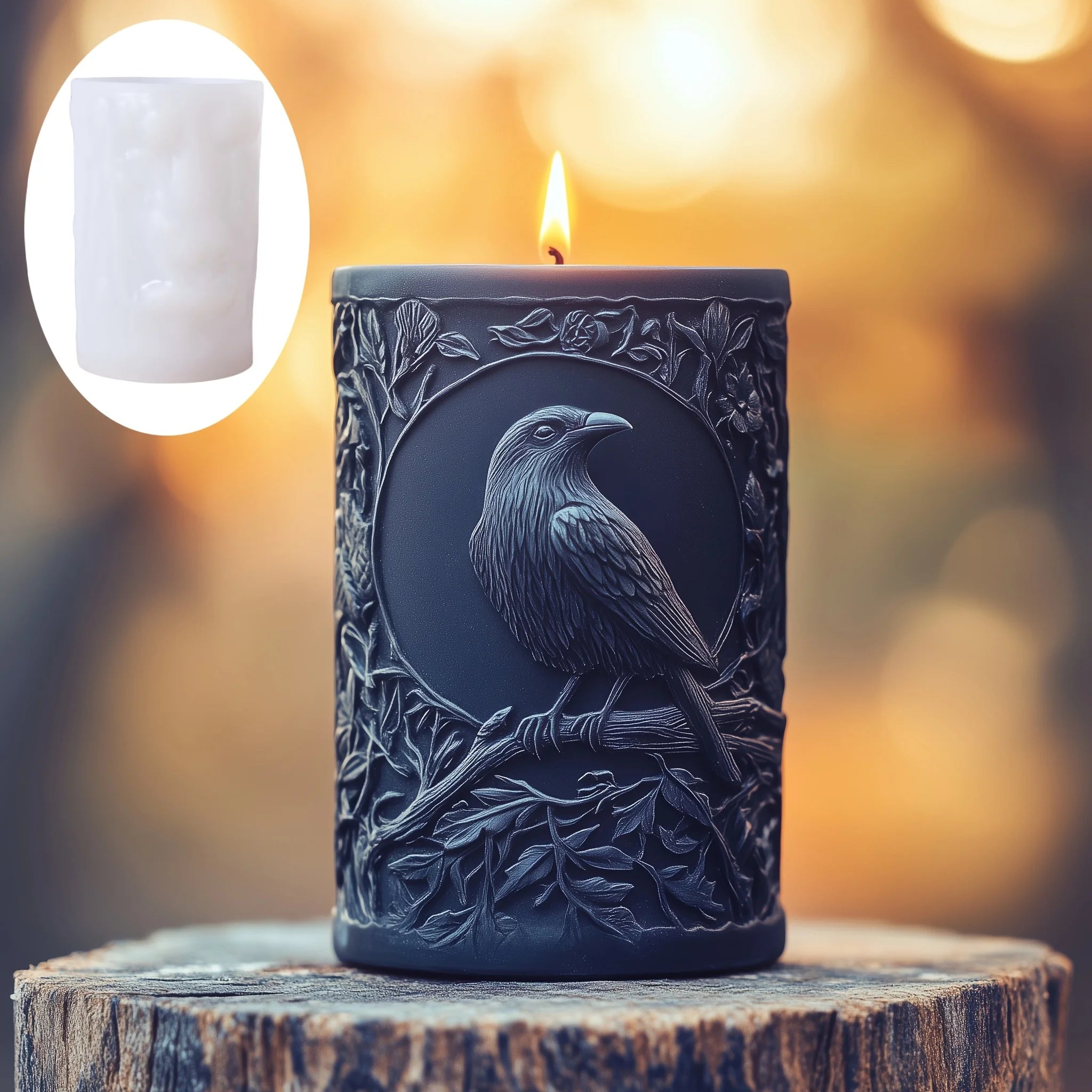 Crow & Rose Branch Silicone Candle Mold
