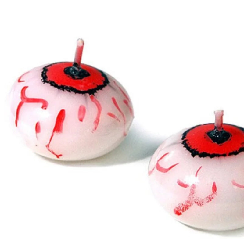 Floating Eyeball Candles — Gothic Halloween Atmosphere Decor & Party Props