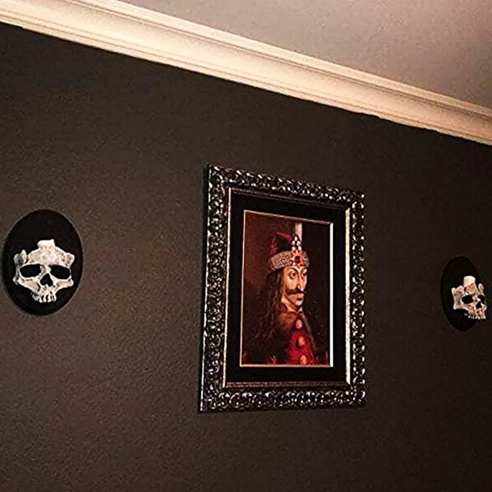 Skull Head Wall Sconce Candle Holder — Gothic Skeleton Wall Mounted Candlestick for Home & Bar Decor