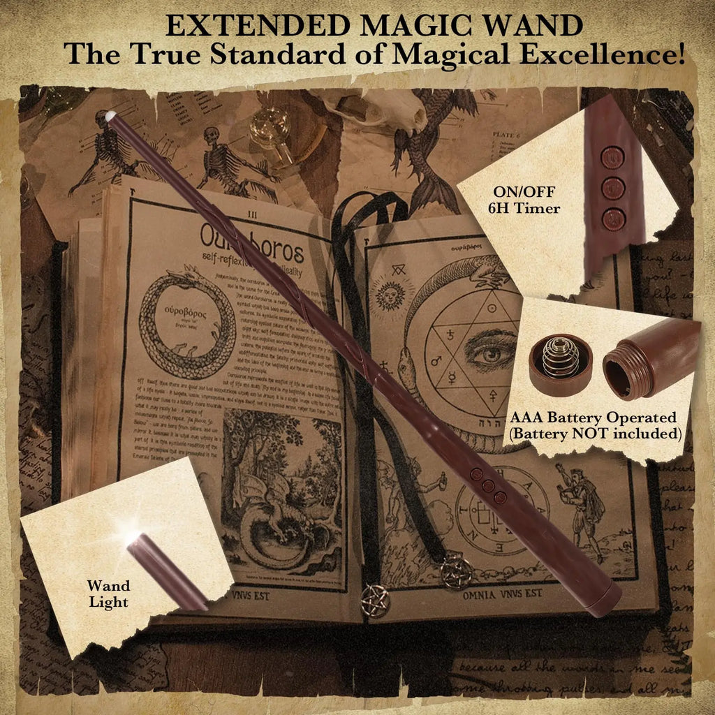 Floating Flameless LED Candles — Magic Wand Remote Halloween & Party Decor