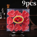 Heart Scented Tea Candles Set (9pc) — Romantic Valentine's Day Wedding & Anniversary Candles