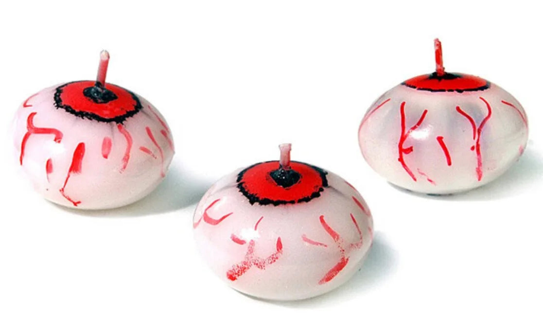 Floating Eyeball Candles — Gothic Halloween Atmosphere Decor & Party Props