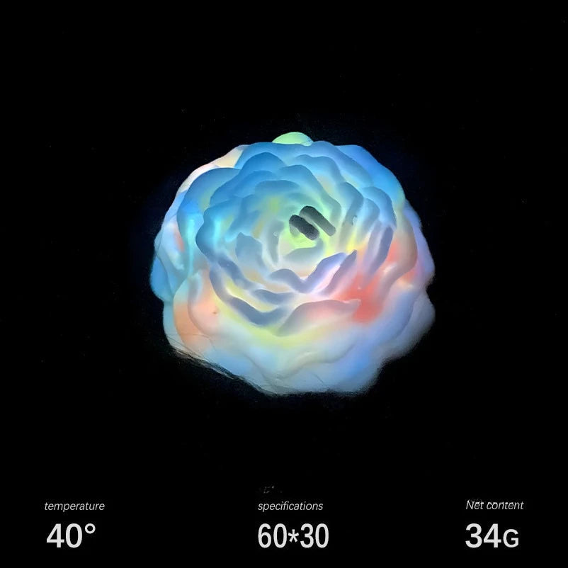 Glow in the Dark Peony Candle — Low Temperature Body-Safe Drip Candle