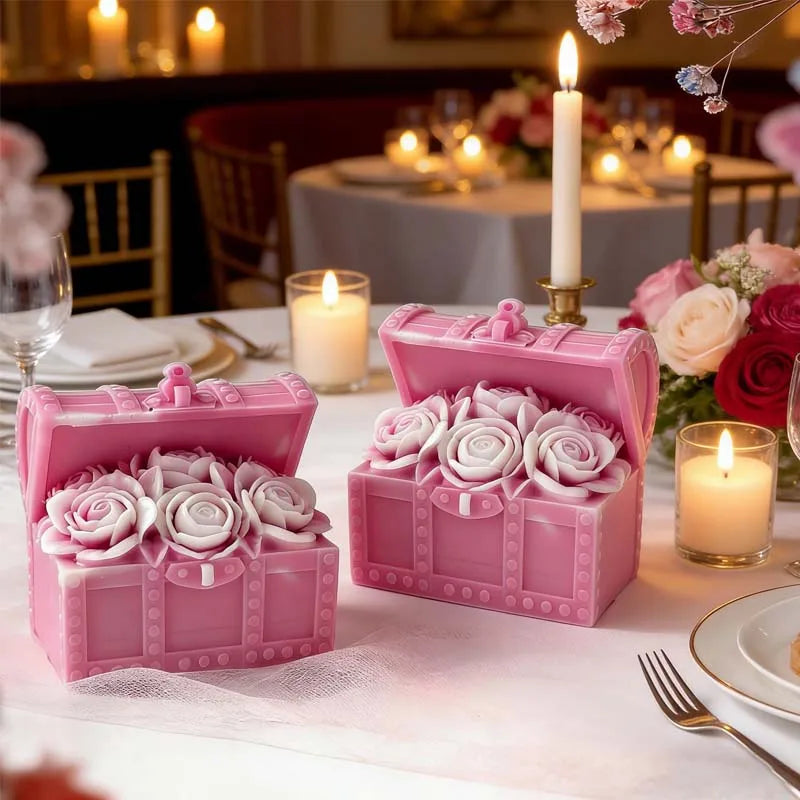 3D Rose Flower Silicone Candle Mold — DIY Candle & Resin Craft Mold for Home Decor