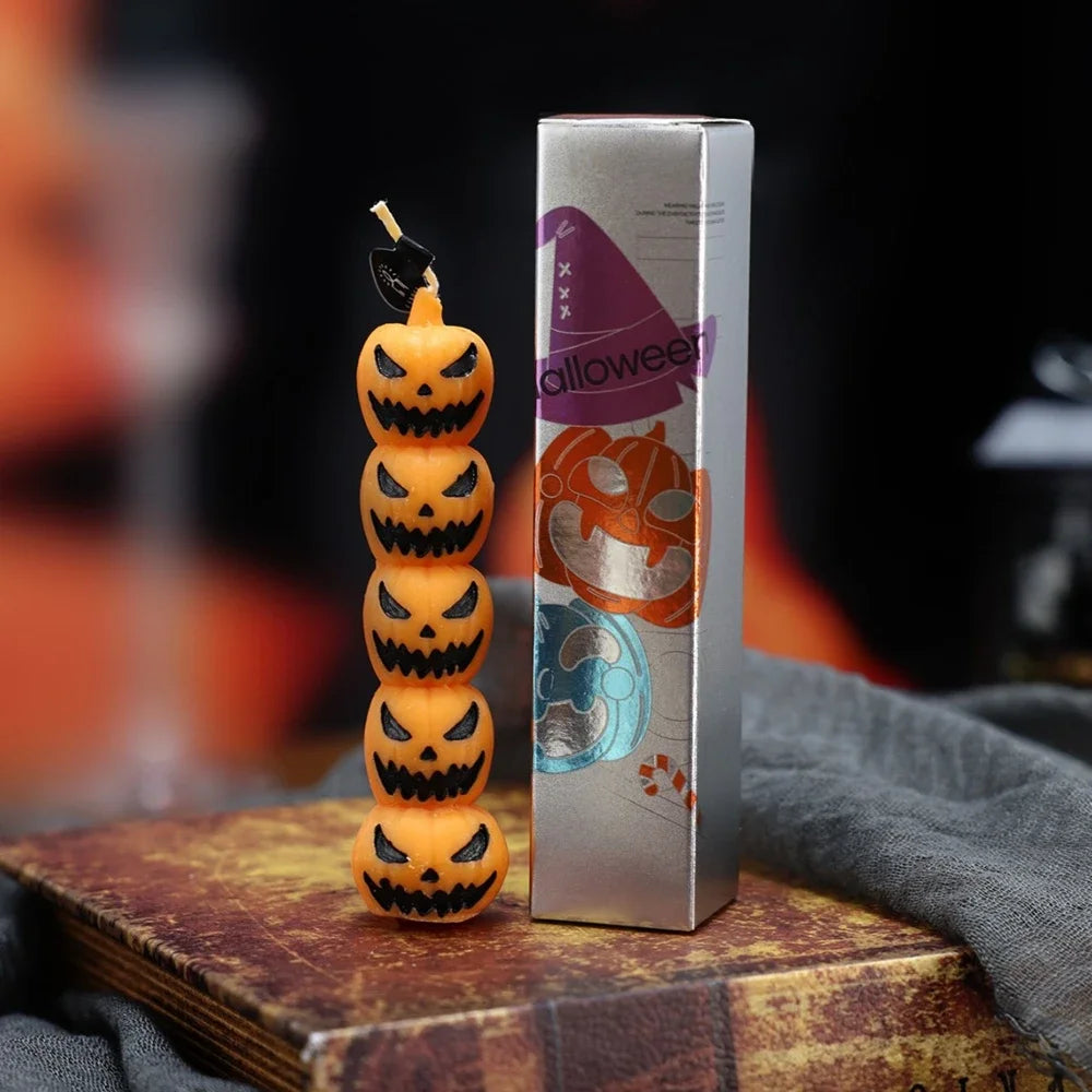 Halloween Aromatherapy Candle Set — Skull, Pumpkin & Bone Fingers | Soy Wax Scented Candles