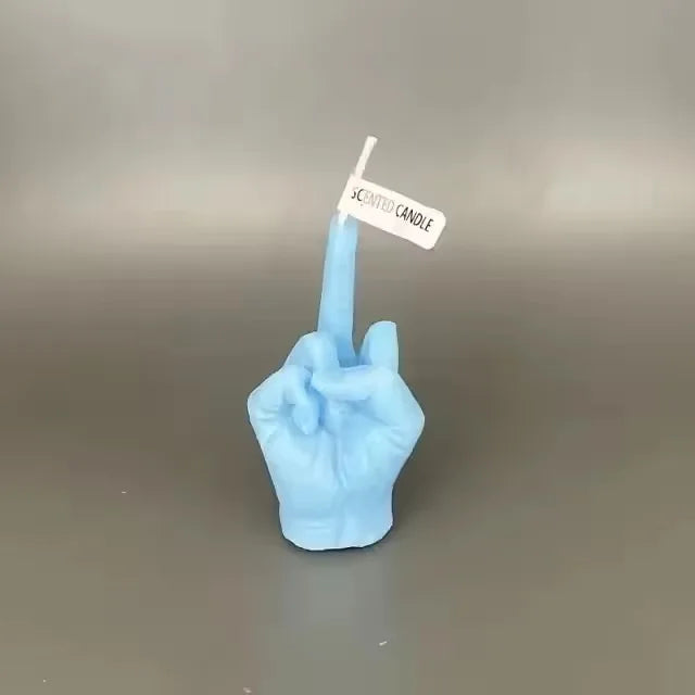 Middle Finger Candle — Funny Scented Gesture Candle | Quirky Gift & Bold Home Decor