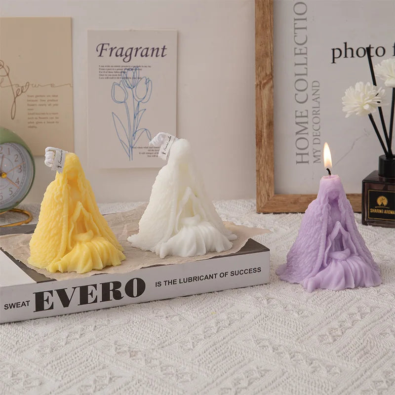 Prayer Statue Candle Mold — Gothic Wedding, Halloween & Dark Home Decor DIY