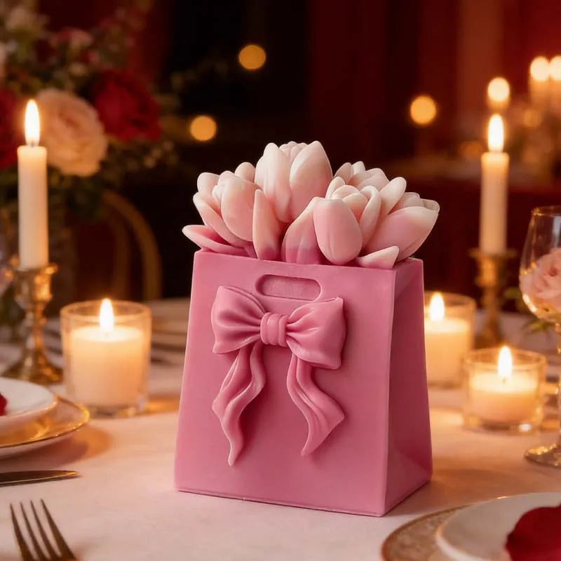 3D Rose Flower Silicone Candle Mold — DIY Candle & Resin Craft Mold for Home Decor