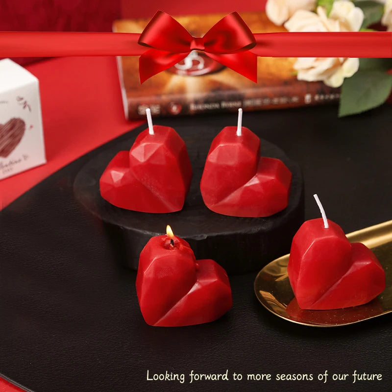 3D Heart Aromatherapy Candles — Romantic Valentine's Day & Wedding Gift Set