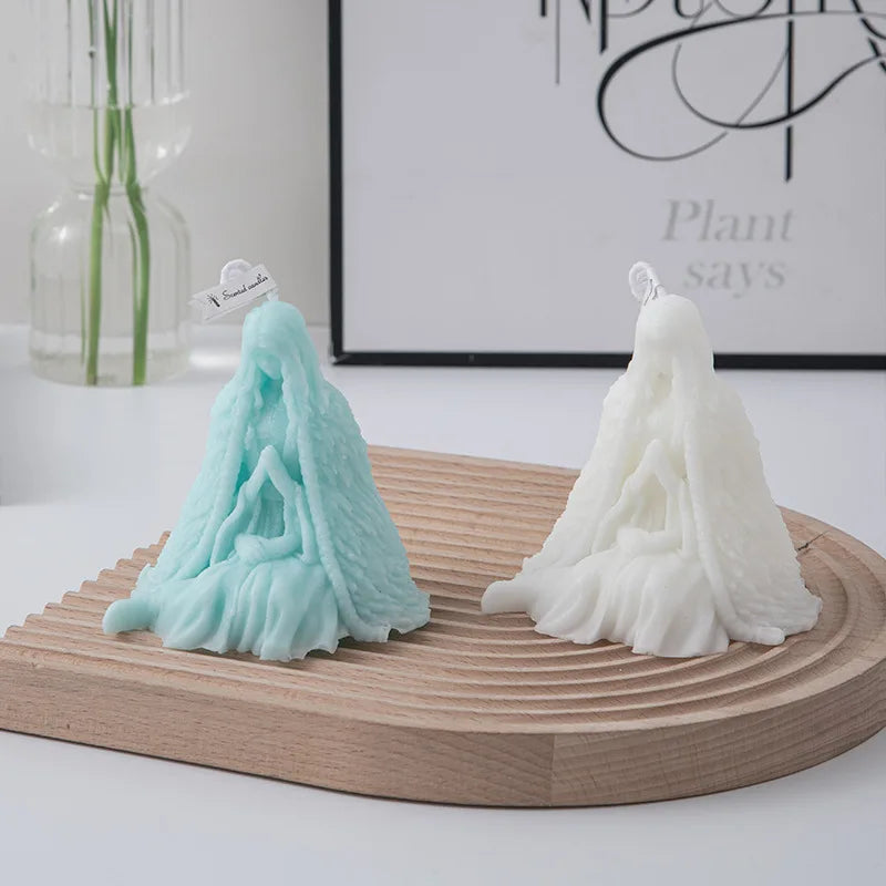 Prayer Statue Candle Mold — Gothic Wedding, Halloween & Dark Home Decor DIY