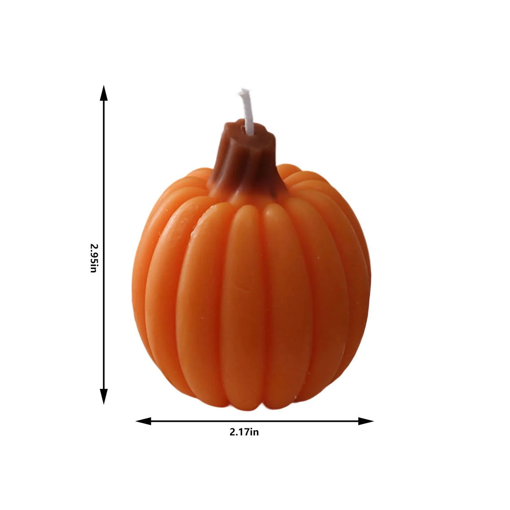 Pumpkin Aromatherapy Candle — Gothic Halloween Home Decor & Holiday Gift