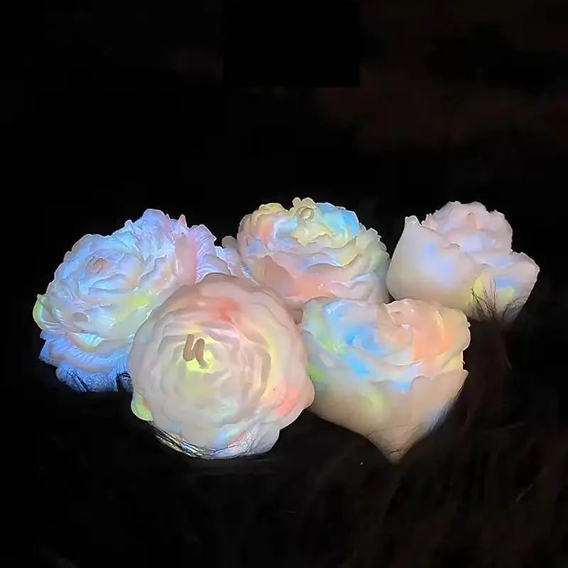 Glow in the Dark Peony Candle — Low Temperature Body-Safe Drip Candle