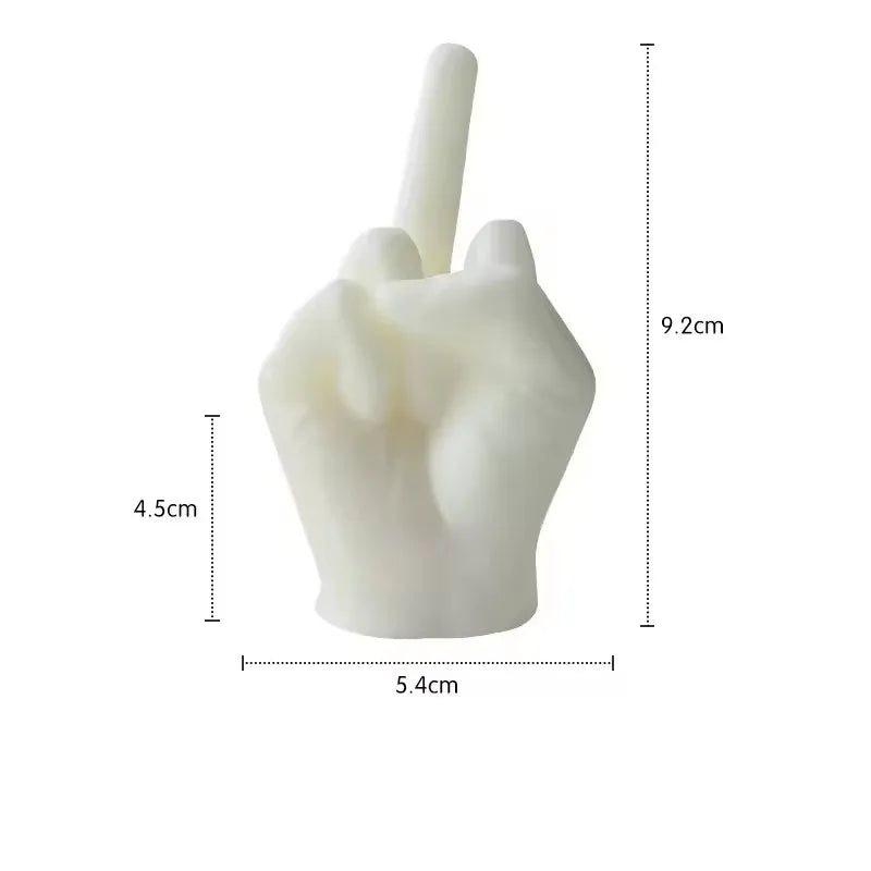 Middle Finger Candle — Funny Scented Gesture Candle | Quirky Gift & Bold Home Decor
