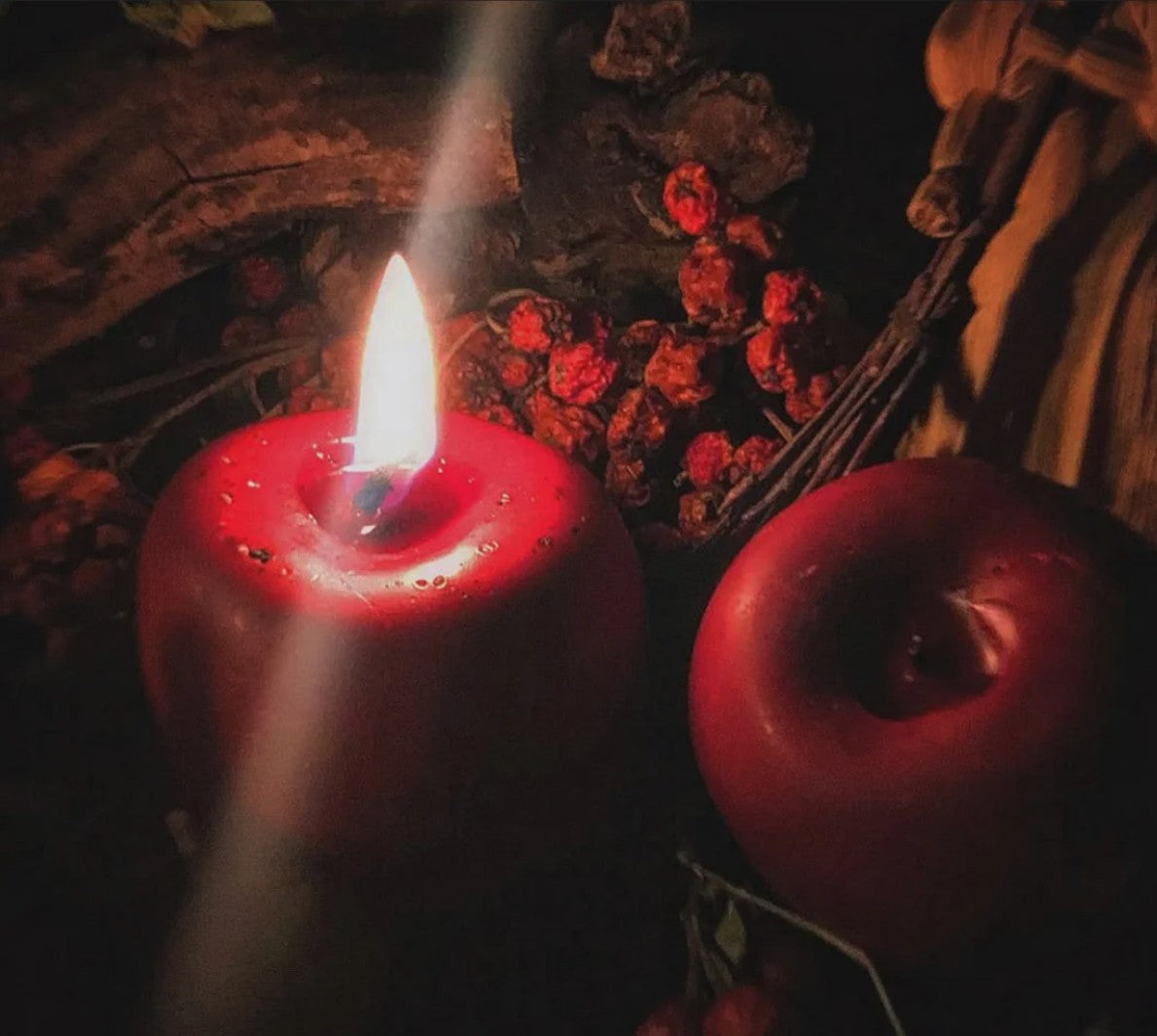 Poison Apple Ritual Candle – Dark Aromatherapy Gift for Christmas, Halloween & Gothic Decor