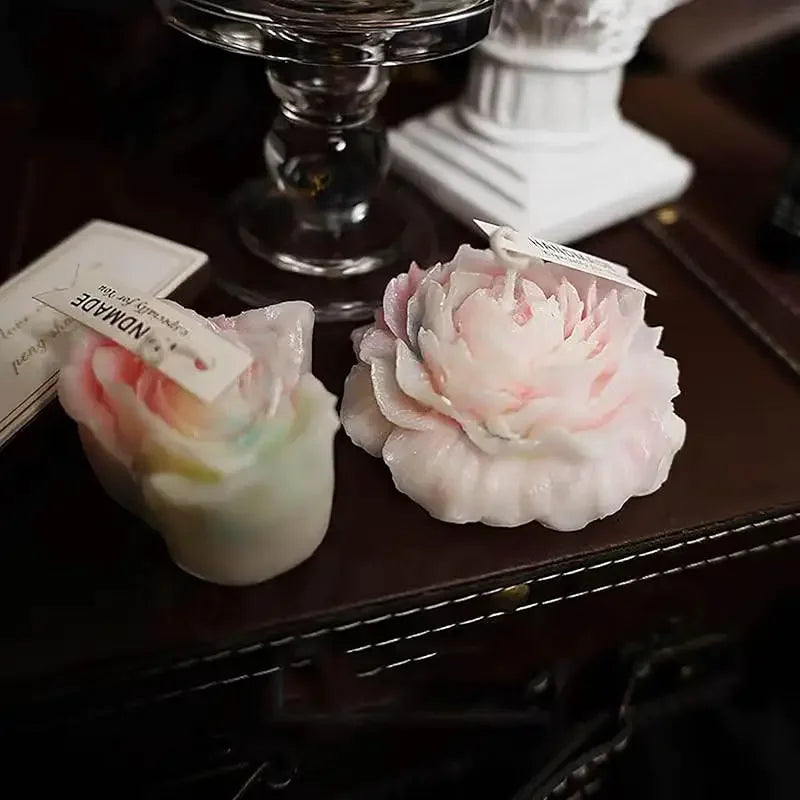 Glow in the Dark Peony Candle — Low Temperature Body-Safe Drip Candle