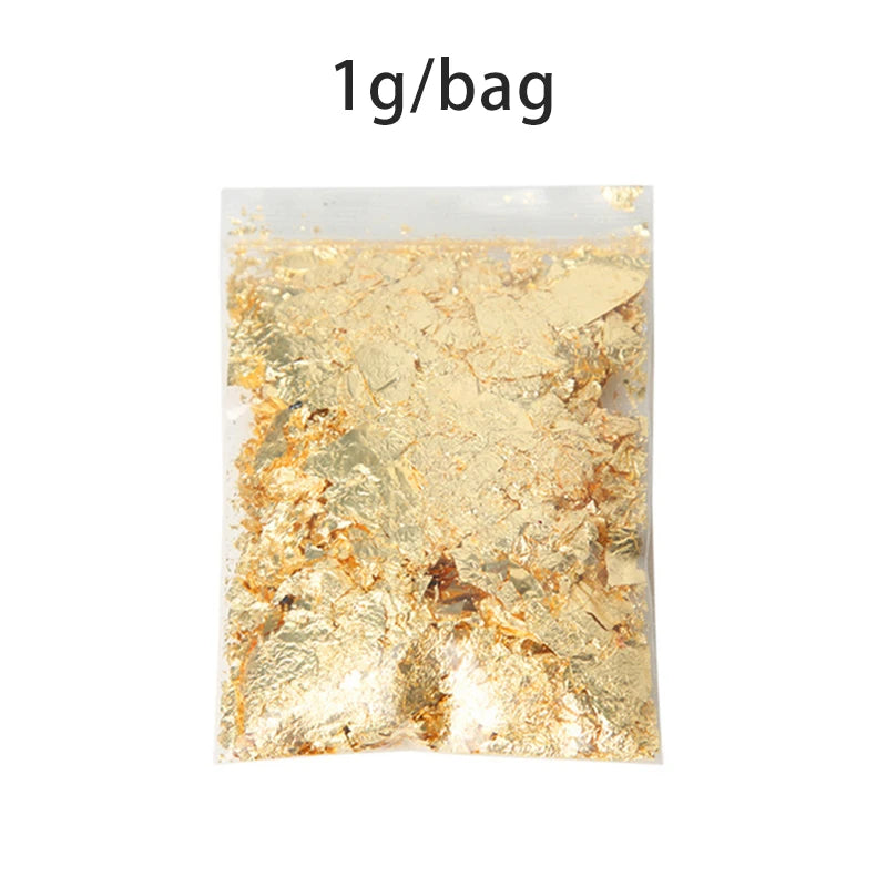 Gold Foil Wax Flakes for Candle Making — 2g DIY Candle Decoration & Craft Supplies