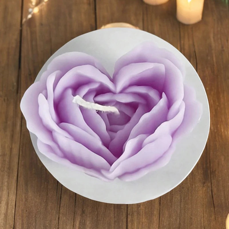 Rose Flower Silicone Mold — DIY Floral Soap Candle Resin & Gypsum Craft Mold