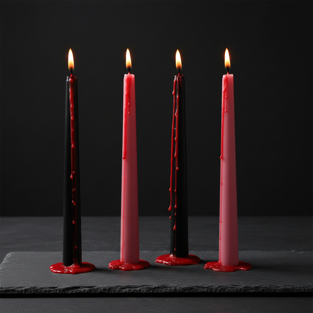 Halloween Bleeding Taper Candles
