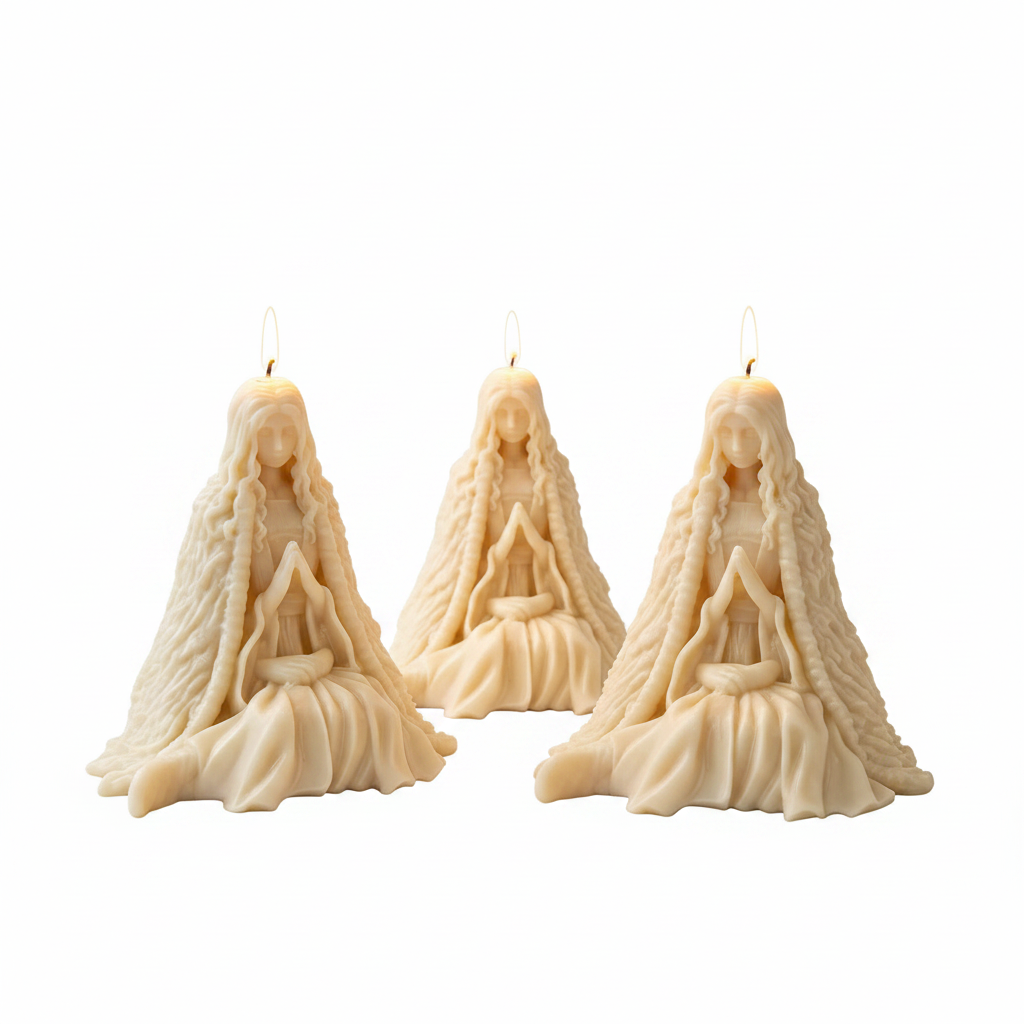 Prayer Statue Candle Mold