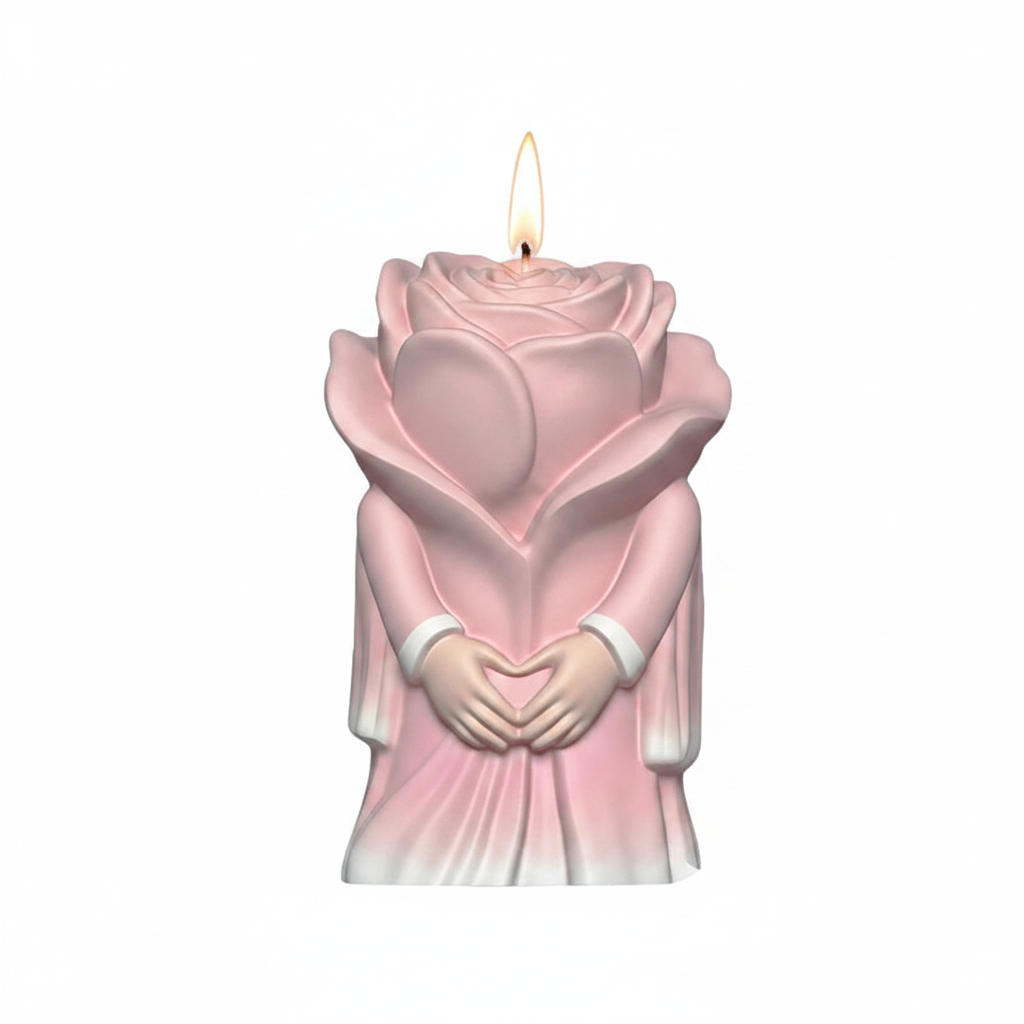 Rose Couple Candle Mold