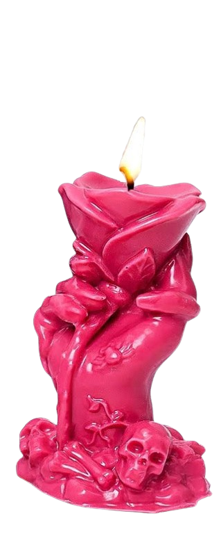 Witch Hand & Rose Ball Candle Mold — Gothic Halloween Silicone Mold